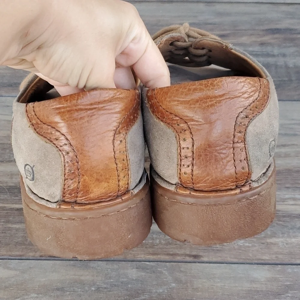 Born Mens Oxford dresses Loafer booties leather shoes sz 11